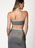 Metallic Bandeau Reversible Dress